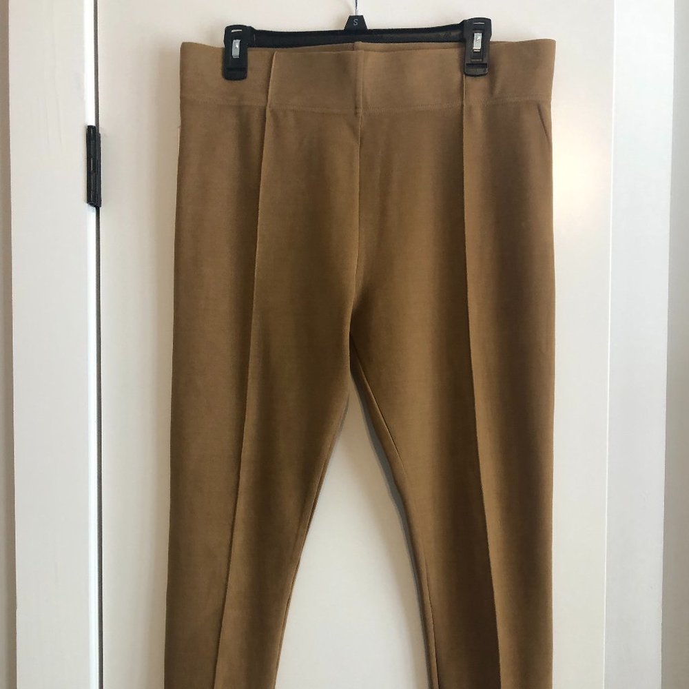 Mishca Sueded Poly/Spandex  Camel pant (L)